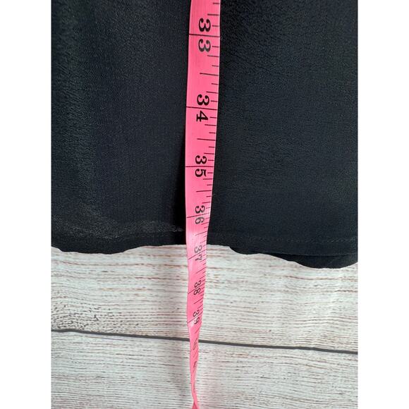 Amuse Society Racerback Mini Dress Womens Medium Black Crochet Back Strap NEW - Picture 12 of 12